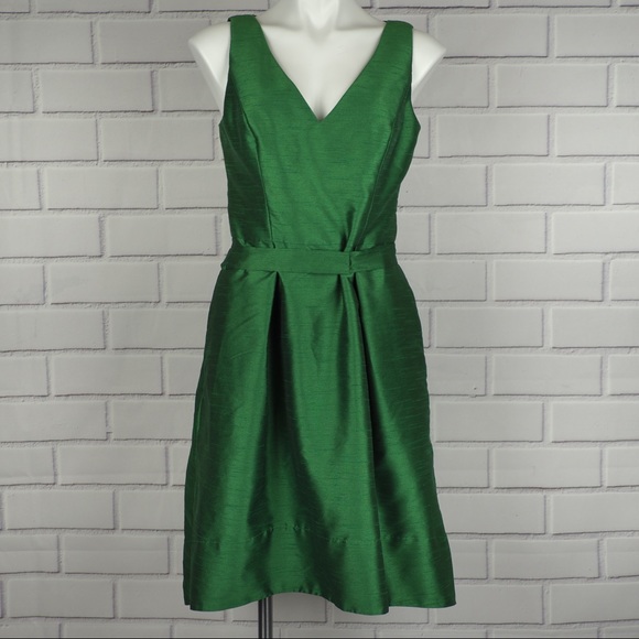 ALFRED SUNG Dresses & Skirts - Alfred Sung sz 10 green dupioni hi low dress
